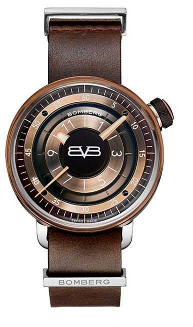 Ремень Bomberg CT.L43.M.04-1.9, из кожи телёнка, коричневый, размер 20/20 мм