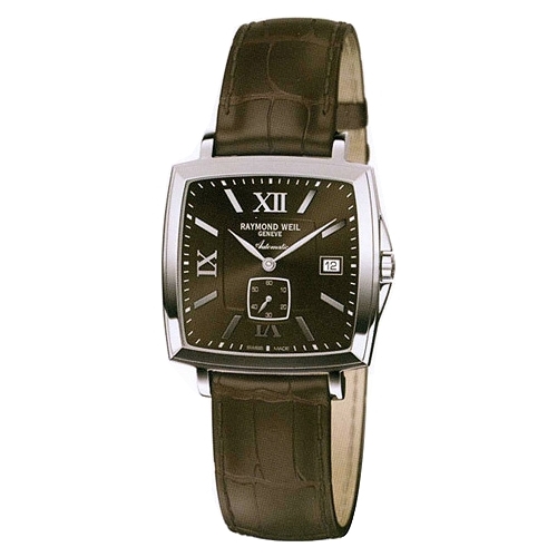 Ремень Raymond Weil SI2002-2836B-C-6, из кожи телёнка, коричневый, размер 20 мм