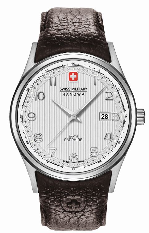 Ремень Swiss Military Hanowa STL 06-4286.04.001, из кожи телёнка без застежки
