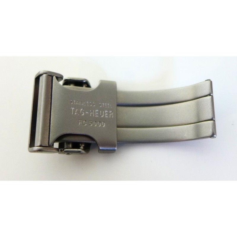 Браслетная застежка из сатинированной нерж. стали для кожаного ремешка