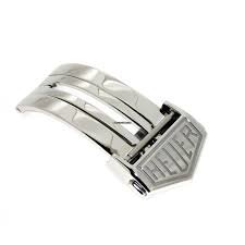 Браслетная застежка клипса для браслета TAG Heuer из сатинировано-полированной нерж. стали