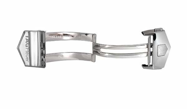 браслетная застежка Tag Heuer из сатинировано-полированной нерж. стали (FC5036)