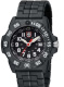 Оригинальный браслет Luminox из полимерных материалов, чёрный, технология CARBONOX, размер 24 мм