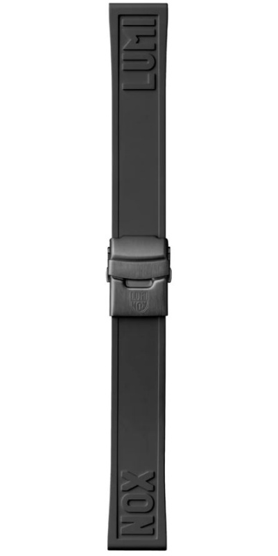 черный полиуретановый ремешок, застежка из нерж. стали c черным покрытием, для часов серии 2205, размер 22мм