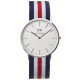 Ремень Daniel Wellington 0402DW, из нейлона, триколор, размер 20 мм