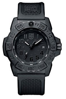 черный полиур. ремешок, застежка из нерж. стали с черным покрытием, для часов серии 3500, в чехле, размер 24 мм