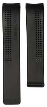 Ремень Tag Heuer FT6014, из каучука, черный