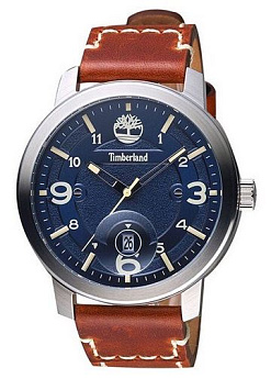 Ремень Timberland 03-15017JS/03, из кожи телёнка, коричневый, размер 22/20 мм