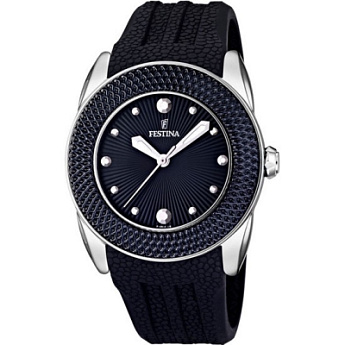 Ремешок из каучука черный 24 мм для часов FESTINA DREAM (F16591/5)