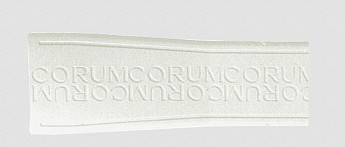 Ремень Corum 0480/90472, из каучука, белый, размер 24/20 мм