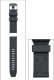 черный полиуретановый ремешок 24мм, застежка из нрж. ст. с черн. покрыт. для часов сер. 8830 в чехле