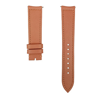 Ремень Breitling 559X, из кожи телёнка, розовый, размер 18/16 мм