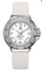 Ремень Tag Heuer FC6219, из кожи телёнка и сатина, белый