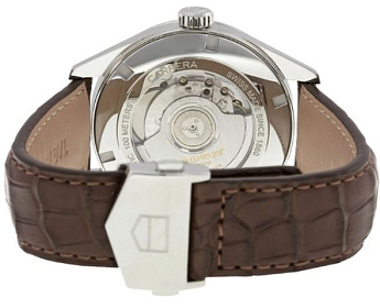 Ремень Tag Heuer FX6291, из кожи аллигатора, коричневый