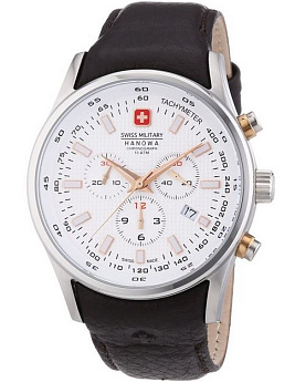 Ремень Swiss Military Hanowa STL 06-4156.04.001.05, из кожи телёнка, темно-коричневый