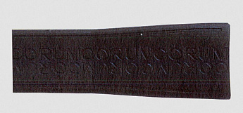 Ремень Corum 0480/90475, из каучука, черный, размер 24/20 мм