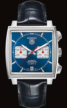 Ремень Tag Heuer FC6183, из кожи, синий