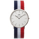 Ремень Daniel Wellington 0403DW, из нейлона, триколор, размер 20 мм