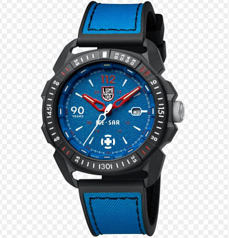 Ремень Luminox FP2404.23B, из полиуретана, синий, размер 24 мм